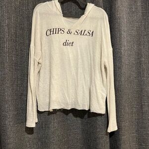 Terry cloth hoodie “Chips and Salsa Diet”